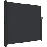 vidaXL Aluminium Seitenmarkise 180 x 600 cm Schwarz