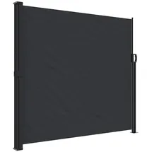 vidaXL Aluminium Seitenmarkise 180 x 600 cm Schwarz