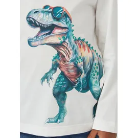 s.Oliver Longsleeve mit Fotoprint und 3D-Effekt - weiß|creme - 128/134