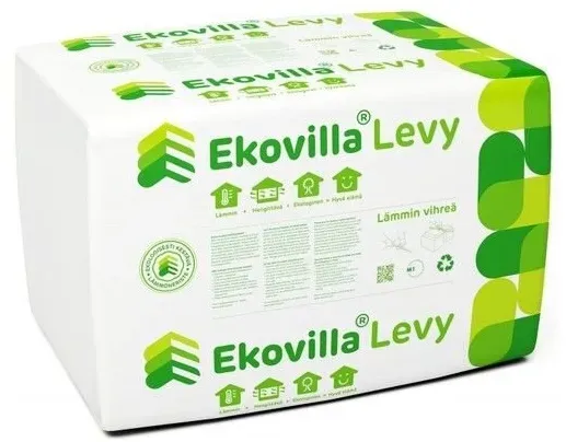 EcoUp Ekovilla Levy Zellulose-Dämmmatte 87 x 58 cm (45 mm) - 13...