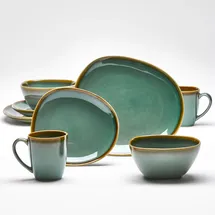 VAN WELL Kombiservice |"Sintra" 8-teilig grün