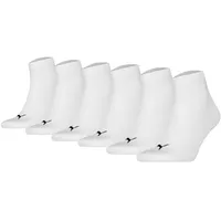 Puma Quarter Socken 6-Pack weiß 39-42