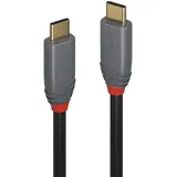 Lindy 36903 USB 3.2 Typ C auf C Kabel 2 m, 20 Gbit/s 5 A, PD Anthra Line M/M 2m