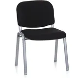 HJH Office Konferenzstuhl XT 600 Polyester schwarz/silber
