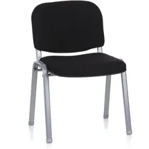 HJH Office Konferenzstuhl XT 600 Polyester schwarz/silber