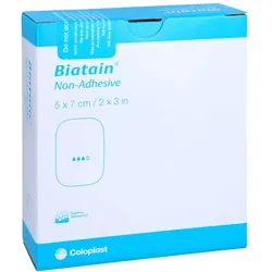 Biatain Schaumverband 5x7 cm nicht hafte 10 St