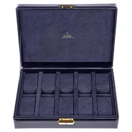 SACHER 2018.301.014023 - Uhrenetui für 10 Uhren acuro navy (Leder)