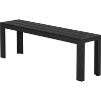 VCM ebuy24 Gartenbank 132 cm schwarz/schwarz.