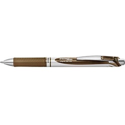 Pentel EnerGel BL77 Gelschreiber sepia/silber 0,35 mm, Schreibfarbe: sepia, 1 St.