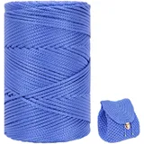 ZHANGXIAOMIN Polyester Garn 3mm X 225m,Makramee Garn 3mm,Makramee Band,Polypropylene Yarn,Geflochten Makramee Schnur Farbig,garn Zum Häkeln Für Stricken,Dekoration DIY Handwerk (Saphir)