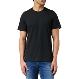Tommy Jeans T-Shirt Herren Kurzarm TJM Original Slim Fit Schwarz (Tommy Black), S