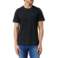 Tommy Jeans T-Shirt Herren Kurzarm TJM Original Slim Fit Schwarz (Tommy Black), S