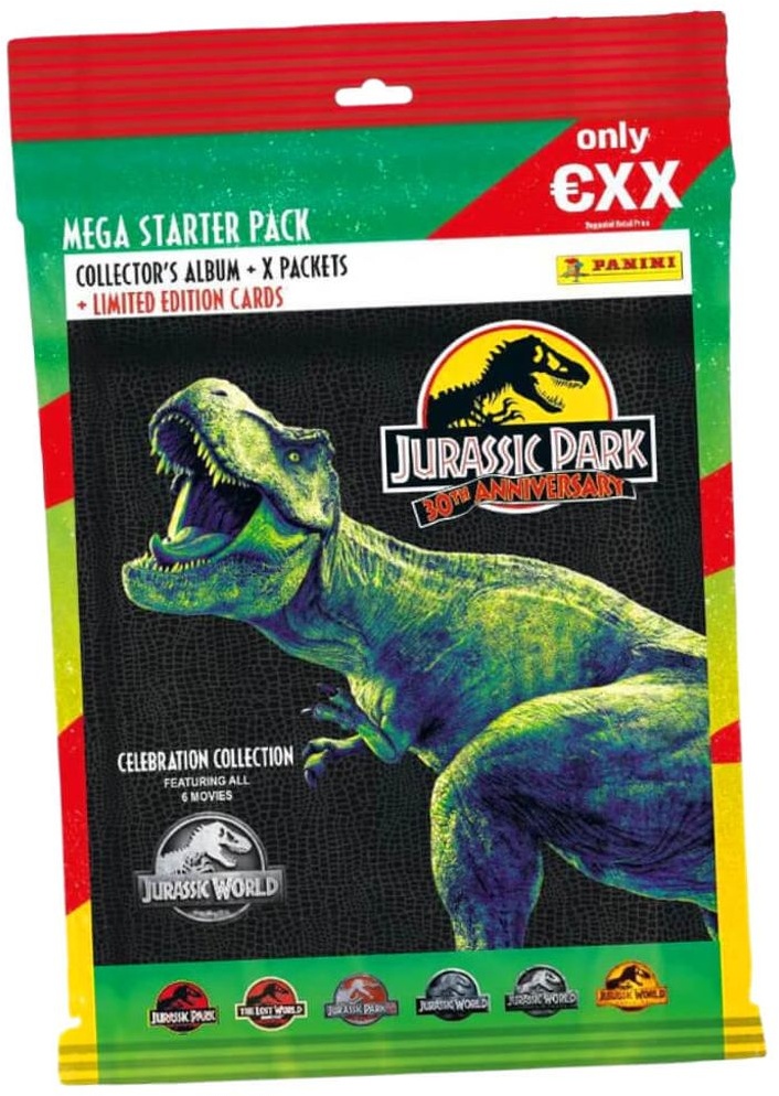 Panini Jurassic Park Karten - 30TH Anniversary Trading Cards (2023) - 1 Starter Sammelkarten