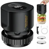 AAFGVC Eco Seal Pro tragbarer Vakuumversiegler mit Leistungsstarkem Akku und EIN‐Knopf‐Bedienung für Camping und Picknick (Schwarz)