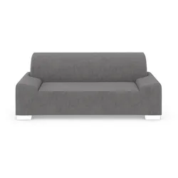 2-Sitzer DOMO COLLECTION "Anzio", grau, B:214cm H:85cm T:93cm, Sofas, Wahlweise mit Federkern