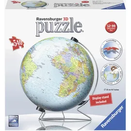 Ravensburger 3D Puzzle 12436 - Globus in englischer Sprache - 540 Teile