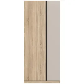 Livetastic Drehtürenschrank OAKLAND 80 x 183 x 53 cm Sonoma Eiche
