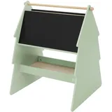 joyz Kreidetafel Kinder Tanne, 68x60x80 cm, Grün-natur, Doppelseitig aus Holz