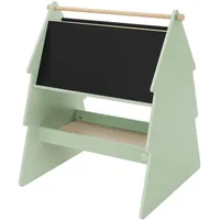 joyz Kreidetafel Kinder 68x60x80 cm Grün-Natur (Doppelseitig)