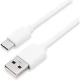 Sharkoon USB 2.0 Kabel, USB-A Stecker > USB-C Stecker - weiß, 1,5 Meter
