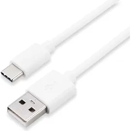 Sharkoon USB 2.0 Kabel, USB-A Stecker > USB-C Stecker - weiß, 1,5 Meter