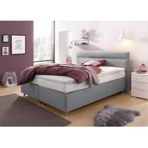 Westfalia Schlafkomfort Boxspringbett, wahlweise mit LED-Beleuchtung, grau