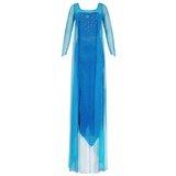 Katara Partyanzug Prinzessin Kostümkleid Eiskönigin Elsa für Damen, Abendkleid, Frozen, Kostüm, Fasching, Karneval, Frauen, Erwachsene blau S, (36-38) | Konfektionsgröße S, (36-38)