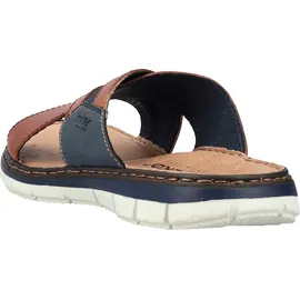 Rieker Freizeitsandalen Herren Braun/Blau 41
