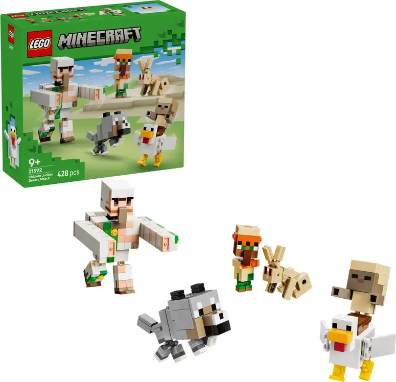 LEGO Minecraft 21592 Chicken Jockey: Wüstenangriff