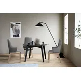 Stressless® Polsterstuhl Laurel, High Back mit Armlehne, Größe L, mit abgerundeten Beinen in Schwarz grau