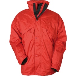 Result 3-in-1 Wasserdichte Jacke, red, 2XL