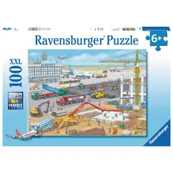 Ravensburger Puzzle - Baustelle am Flughafen, 100 Teile XXL