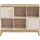 Paidi Sideboard PAIDI "STIENE in Beige oder Grau, 6 Fächer und 2 Schiebetüren mit Soft-Close", cashmere, beige, eiche massiv, B:124cm H:91cm T:40cm, Holzwerkstoff, Massivholz, Sideboards, Sideboard, stabiles Regal mit Massivholz, Standregal, geprüfte Qualität,