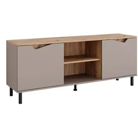 Vicco Marelle Lowboard 150 x 60 x 38 cm Greige/Artisan Holzwerkstoff