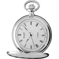 Regent Taschenuhr Regent Taschenuhr für Damen Herren P-18, (Analoguhr), Herren Taschenuhr rund, extra groß (ca. 48mm), Metall verchromt silberfarben