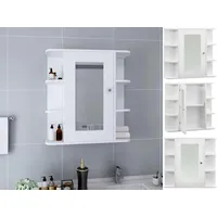VidaXL Spiegelschrank 66 cm weiß