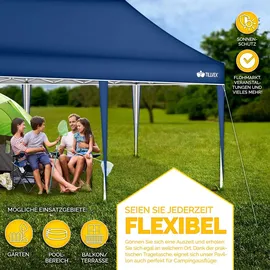tillvex Faltpavillon 3 x 6 m Blau