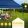 tillvex Faltpavillon 3 x 6 m Blau