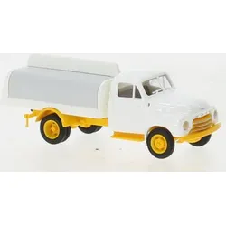 BREKINA 35340 1:87 Opel Blitz Geränkeaufbau weiss gelb, 1952