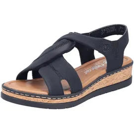 Rieker Keilsandaletten Damen Schwarz 37