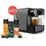 Tchibo milk + 30 Kapseln Kapselmaschine Metallic Silver