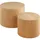 Tectake tectake® 2er Set Couchtische, rund, furnierte MDF-Platte, bodenschonende Filzgleiter
