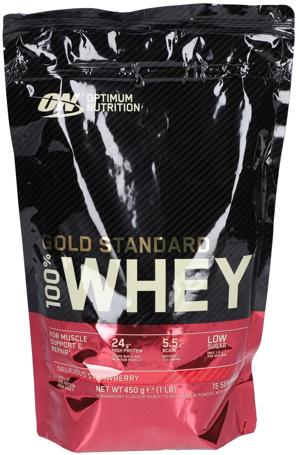 Optimum Nutrition 100 % Molke Gold Standard Fraise