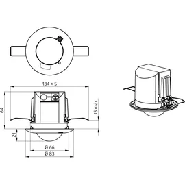 Beg Brück Electronic Präsenzmelder PD2N-LTMS-RR-DE