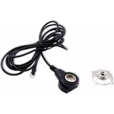 Quadrios ESD-Erdungskabel 1.80m Klemme, Druckknopf 10 mm, Ringkabelschuhanschluss