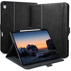 zinibri Handgemacht Hülle für iPad (A16) 11. Generation 2025 11 Zoll A3354 A3355 A3356, iPad 10. Generation 2022 10,9'' A2696 A2757 Schwarz