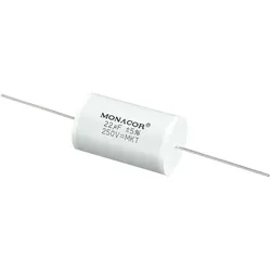 MONACOR MKTA-220, Weiß, Film, Zylindrische, 22000 nF, 250 V, 46 mm