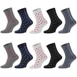 Chili Lifestyle Punkte Socken Damen 10 Paar Weichbund Baumwolle