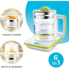 AGU Wasserkocher, 6In1 Multifunktionaler Sprudel - Weiß