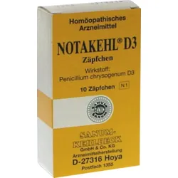 NOTAKEHL D 3 Suppositorien 10 St Suppositorien